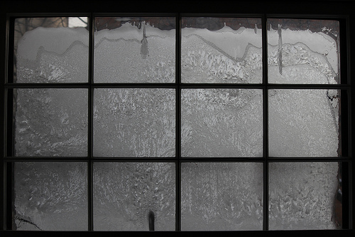 2012 Polar Vortex ices window