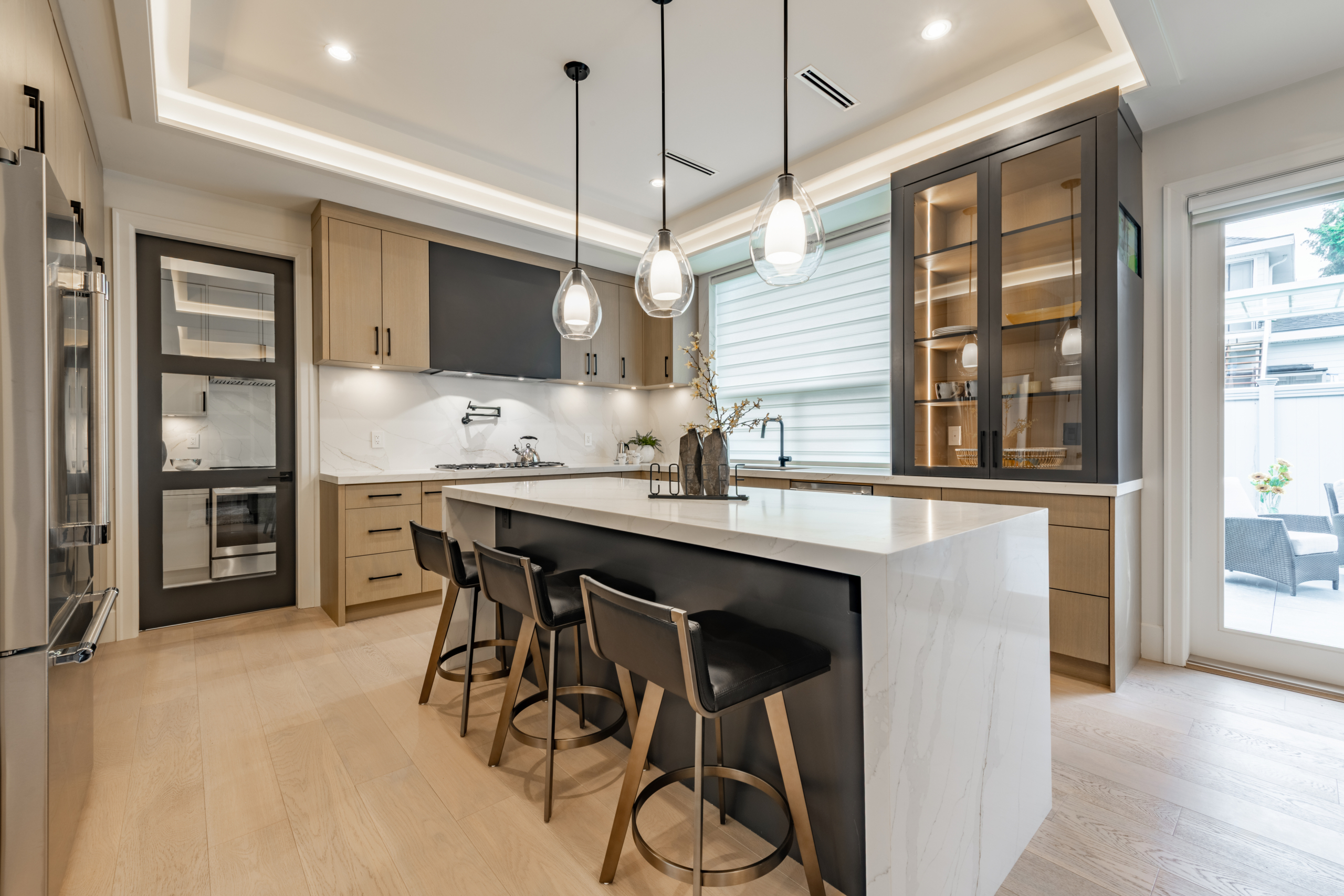 New contruction family home kitchen interior